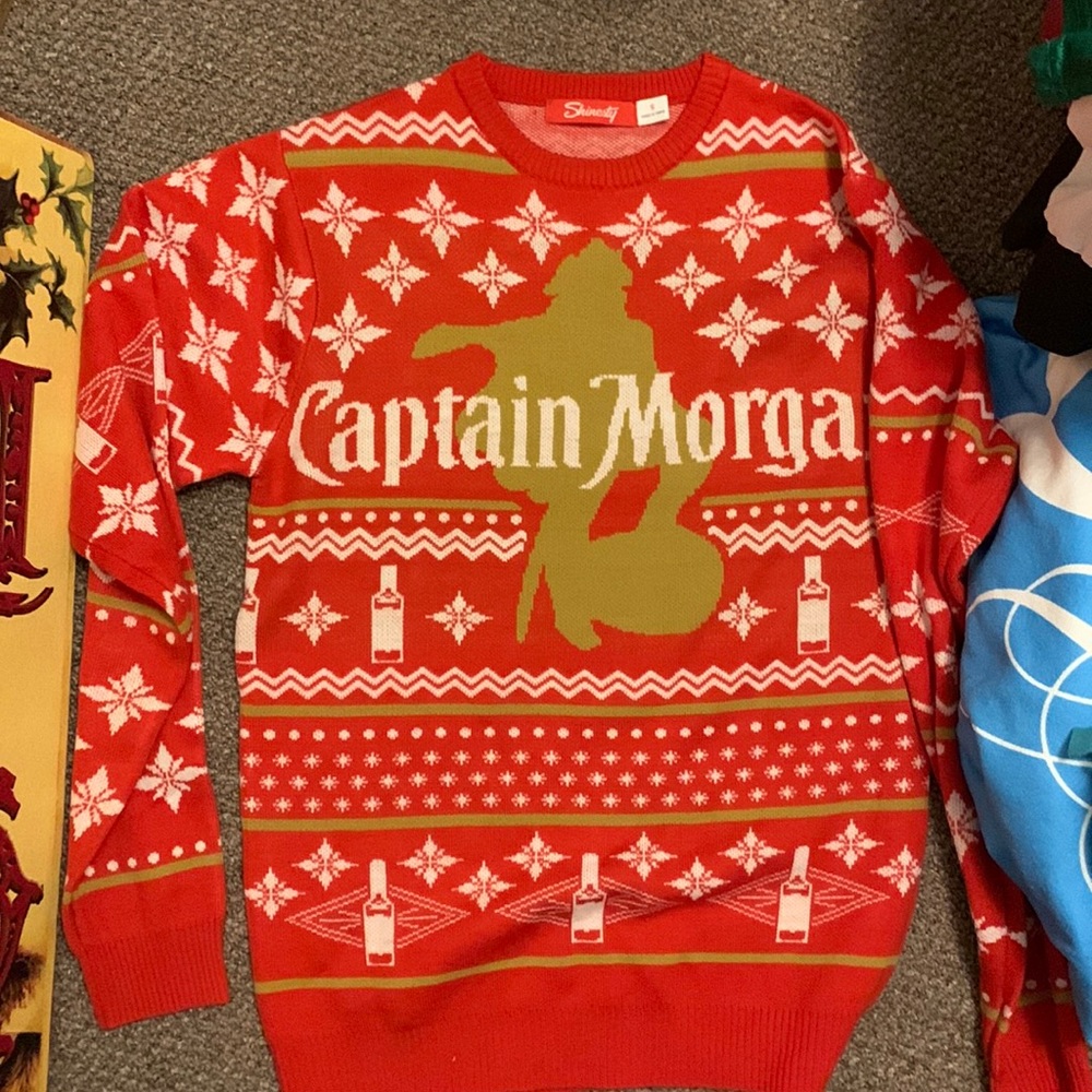 Captain morgan ugly sweater